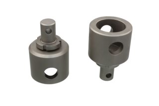 2 Adapter with counter nut.